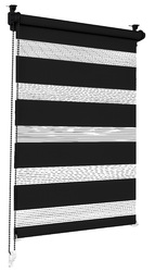 Doppelrollo Klemmfix ohne Bohren Duo Rollo Fensterrollo mit Seitenzug Zebrarollo✔30-120cm Breite✔ 100,130,150,210cm Höhe✔ Viele Farben✔